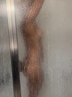 Nikki taking a shower
